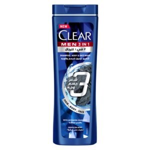 CLEAR SHAMPOOING HOMME 3 EN 1 CHEVEUX BARBE CORPS_180 ML