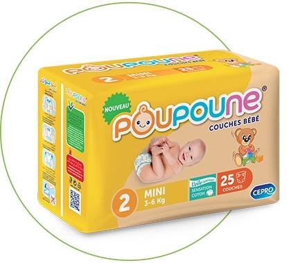 poupone n2 3-6kg (25 pièces)
