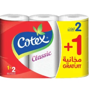 Cotex Classique Essuie Tout 2 Rouleaux+1 Gratuit