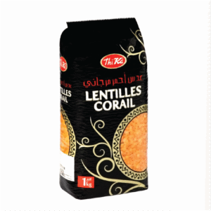 1kg عدس أحمر _  Thika Lentilles Rouges
