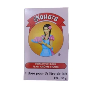 Nouara Flan Arôma Fraise 50G