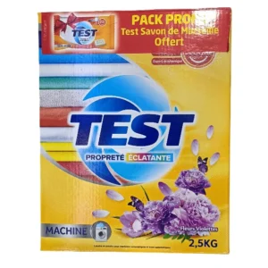 Test Propreté Parfaite Machine Fleurs Violettes 2,5 KG