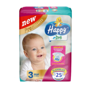 Happy Dry N3 5-9 KG (25 Pièces)