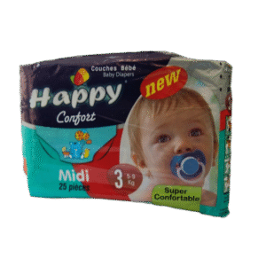 Happy Confort N3 3-5 KG (25 Pièces)