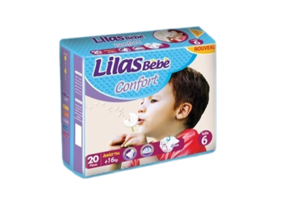 Lilas BéBé Confort N6 +16 KG (20 Pièces)