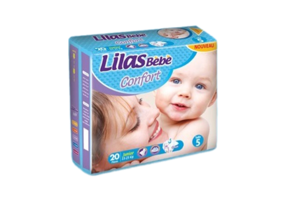 Lilas BéBé Confort N5 15-25 KG (20 Pièces)