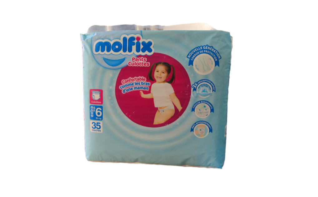Molfix Culottes N6 +15 KG 35 Couches