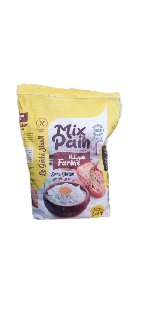 Hidhab ِFarine Mix Pain Sans Gluten (3kg) هضاب فرينة بدون غلوتين