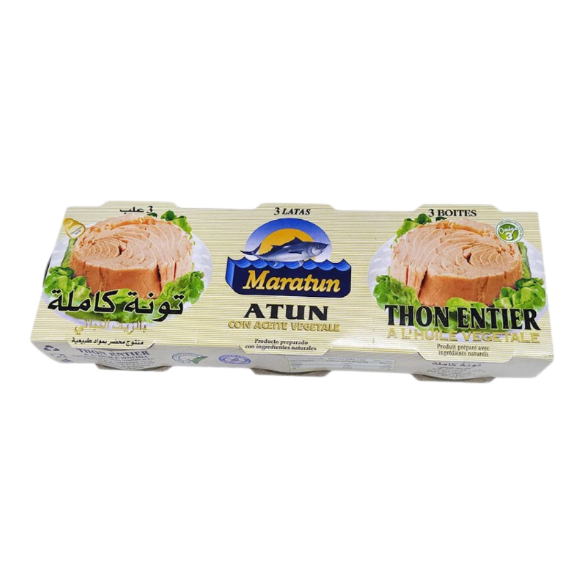 Maratun Thon Entier à l’Huile Végétale 3 Boites