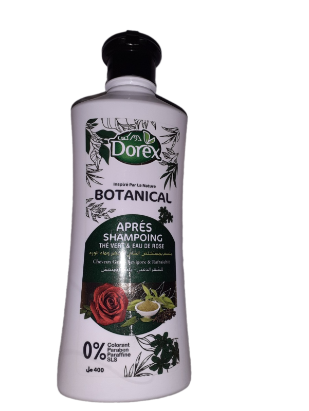 DOREX APRÉS SHAMPOING_BOTANICAL_THÉ VERT ET EAU DE ROSE
