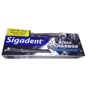 SIGADENT BLACK CHARBON DENTIFRICE + BROSSE A DENT