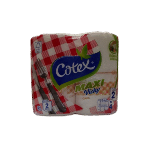 Cotex Maxi Essui-Tout Vichy 2 Rouleaux