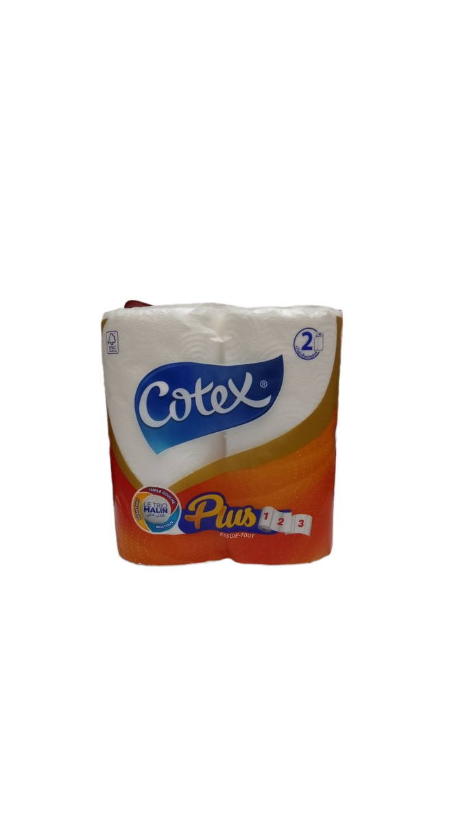 Cotex Plus Essui-Tout 2 Rouleaux