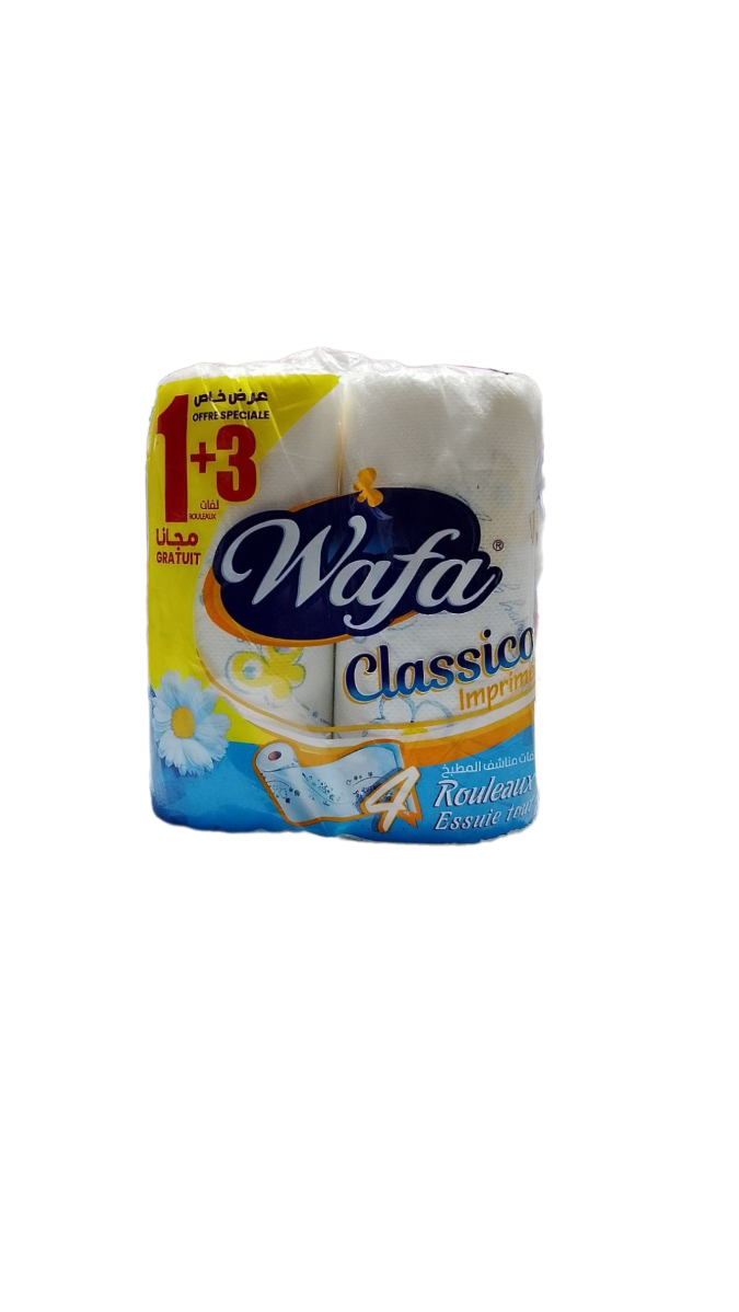 Wafa Classico Imprimé Essui-Tout 4 Rouleaux