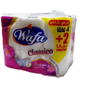 Wafa Classico Essui-Tout 6 Rouleaux
