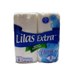 Lilas Extra Papier Hygiénique Classic 4 Rouleaux
