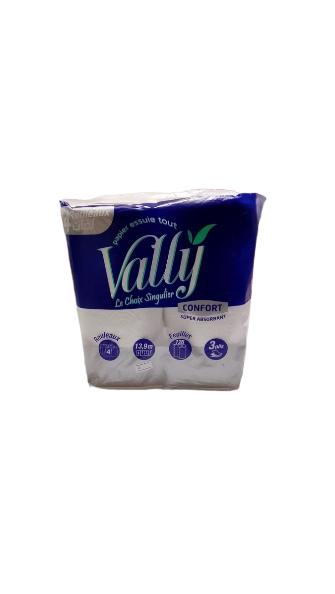 Vally Essui-Tout Confort 4 Rouleaux