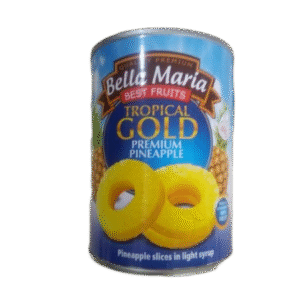 Bella maria pineapple slices in light syrup 565g