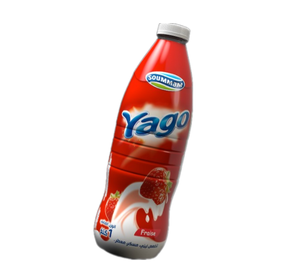 Yaourt Soummam Yago _ Fraise 1L