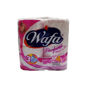Wafa Papier Hygiénique Parfumé Roses 4 Rouleaux