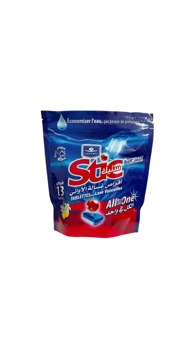 Stic tablettes lave-vaisselle parfum citron 13 pastilles