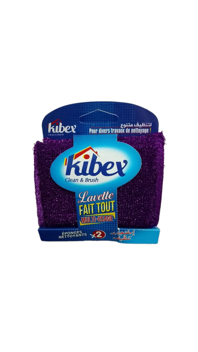 Kibex eponge lavette 2pcs