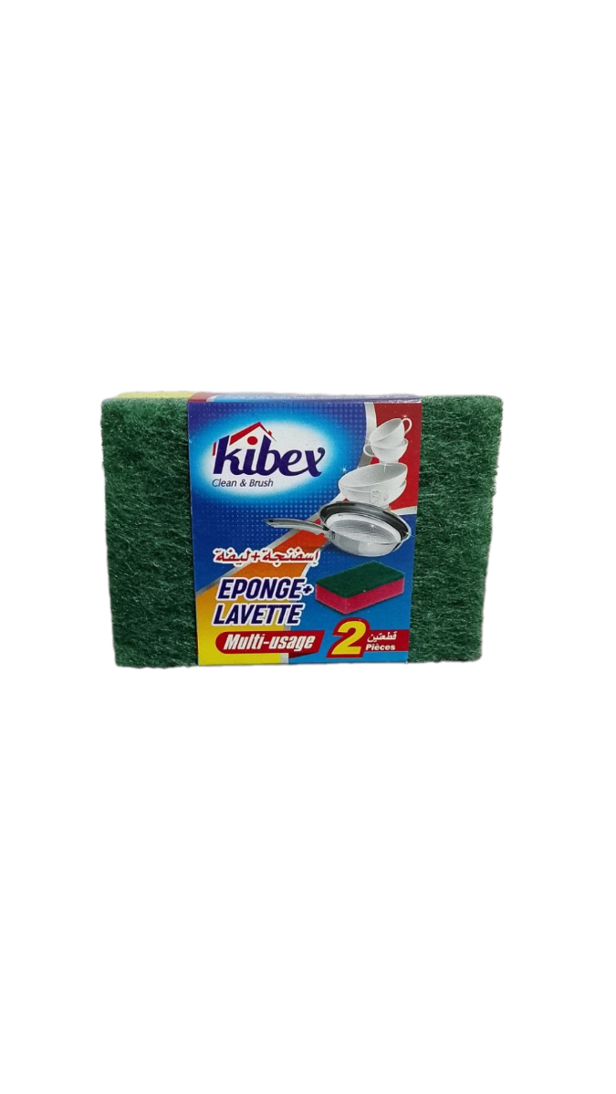 Kibex eponge lavette 2pcs