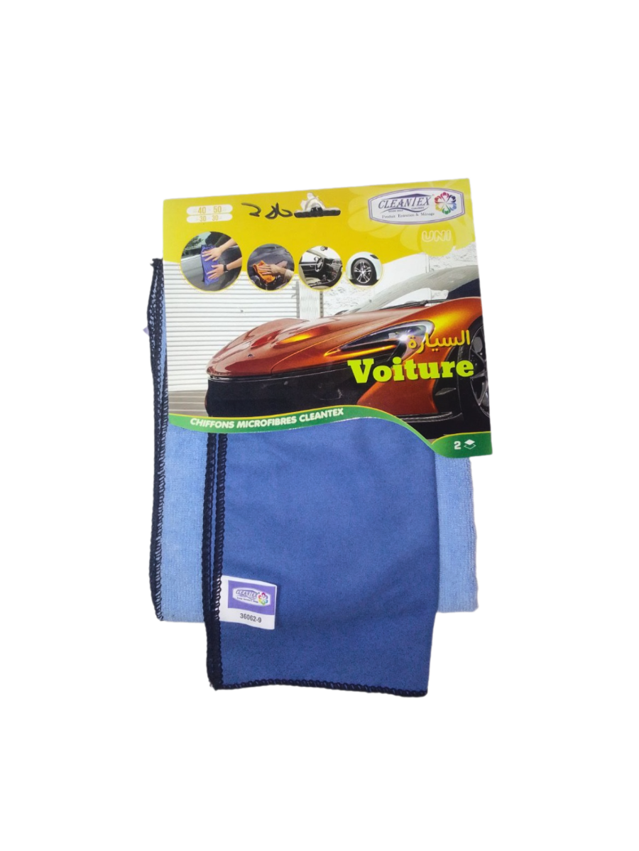 CHIFFON MICROFIBRES CLEANTEX VOITURE _40cm x50cm