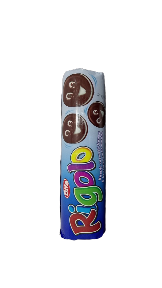 Rigolo Biscuits Cacaoté Fourré à La Créme Vanille 190G