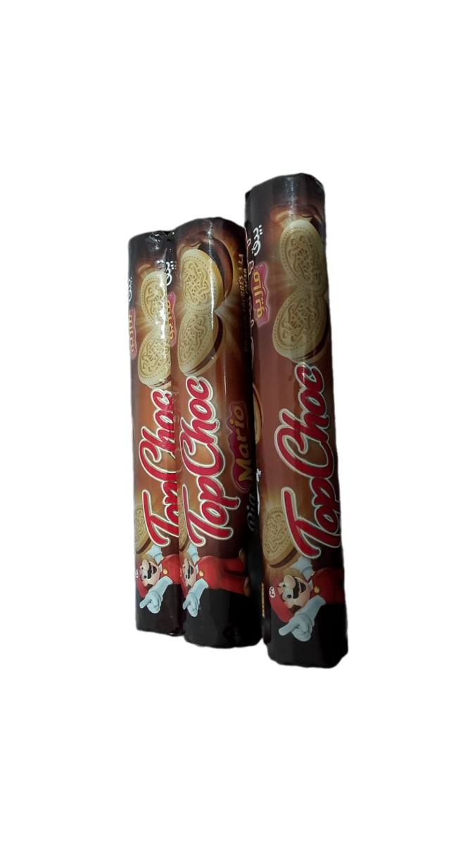 Top Choc Big Mario Biscuits Fourrée à La Créme De Cacao 3 ps