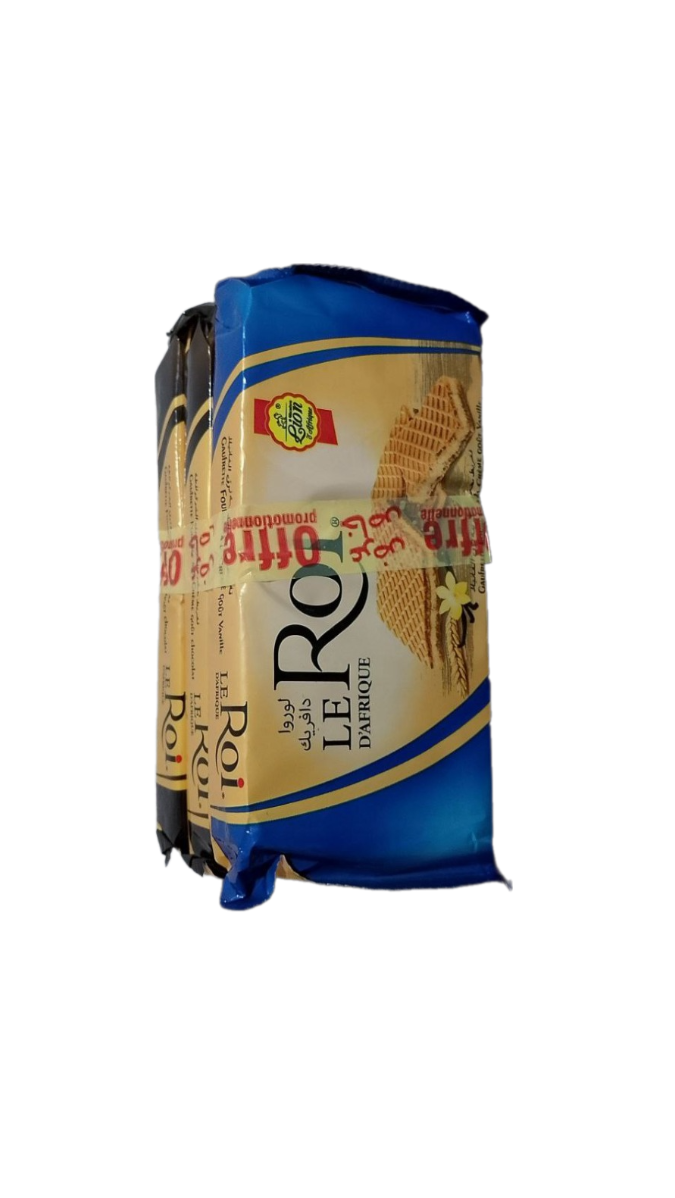 Le Roi D’Afrique Gaufrette Fourrée à La Créme Goùt Vanille 3 Ps