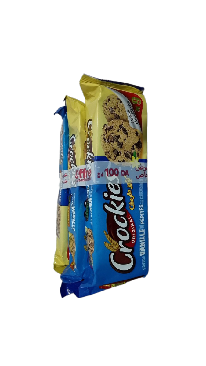 Crockies Cookies Saveur Vanille Aux Pépites De Chocolat 3ps