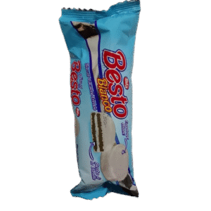 Besto Biscuit Cacaoté Fourré Et Enrobés à La Créme Gout Vanille 95G