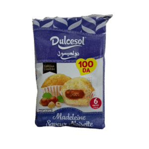 Dulcesol Madeleine Saveur Noisette 6 Unités