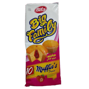 Bifa Cakes Muffin’s Fourres à La Confiture De Fraise 10 Muffin’s
