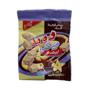 Double Mix Mini Gaufrettes Cubiques Parfum Vanille Chocolat 170G