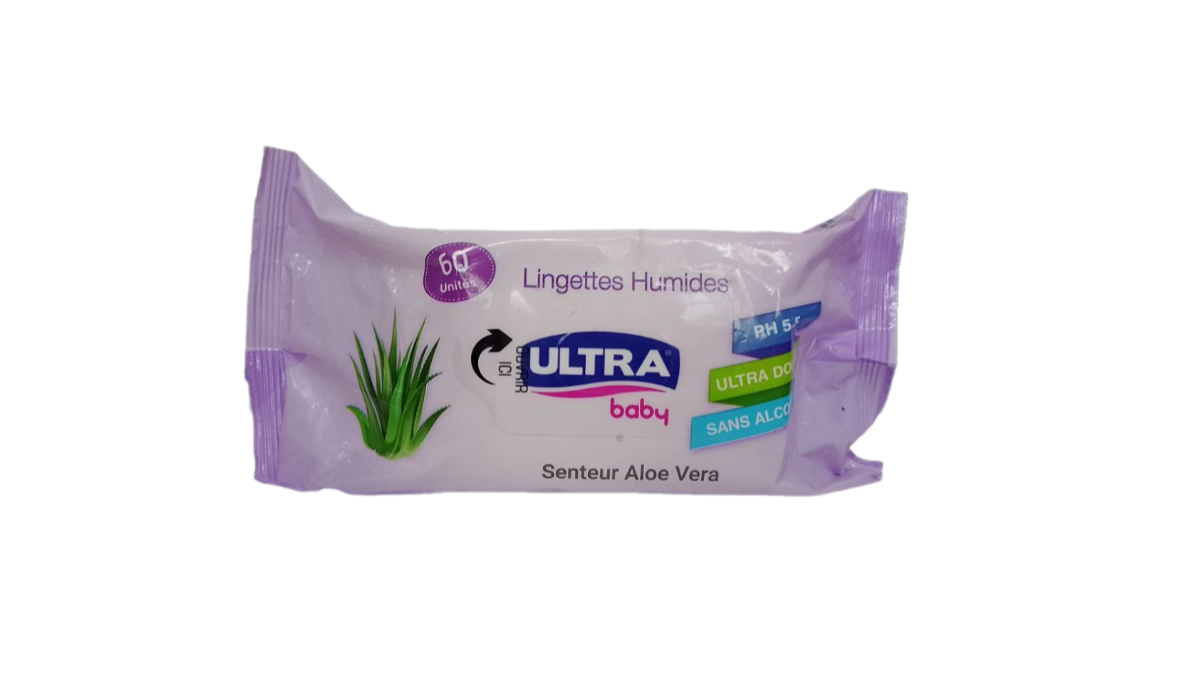 Ultra Baby Lingettes Humide 60 Unités