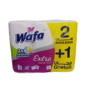 Wafa Extra Essuie Tout 2 Rouleaux+1 Gratuit