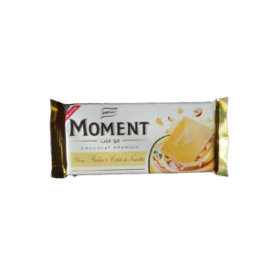 MOMENT Chocolat Blanc Praline et éclats de noisettes  90 g