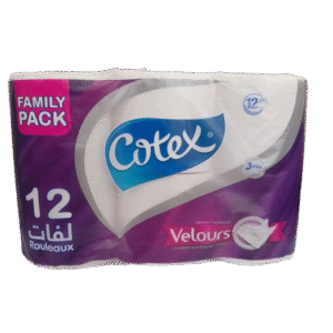 Cotex Velours Papier Hygienique 12 Rouleaux