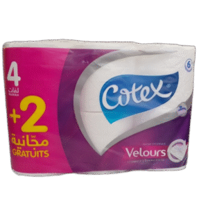 Cotex Velours Papier Hygienique 4 Rouleaux +2 Gratuits