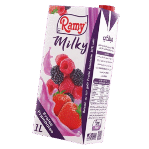Jus Ramy Milky Fraise Framboise 1L