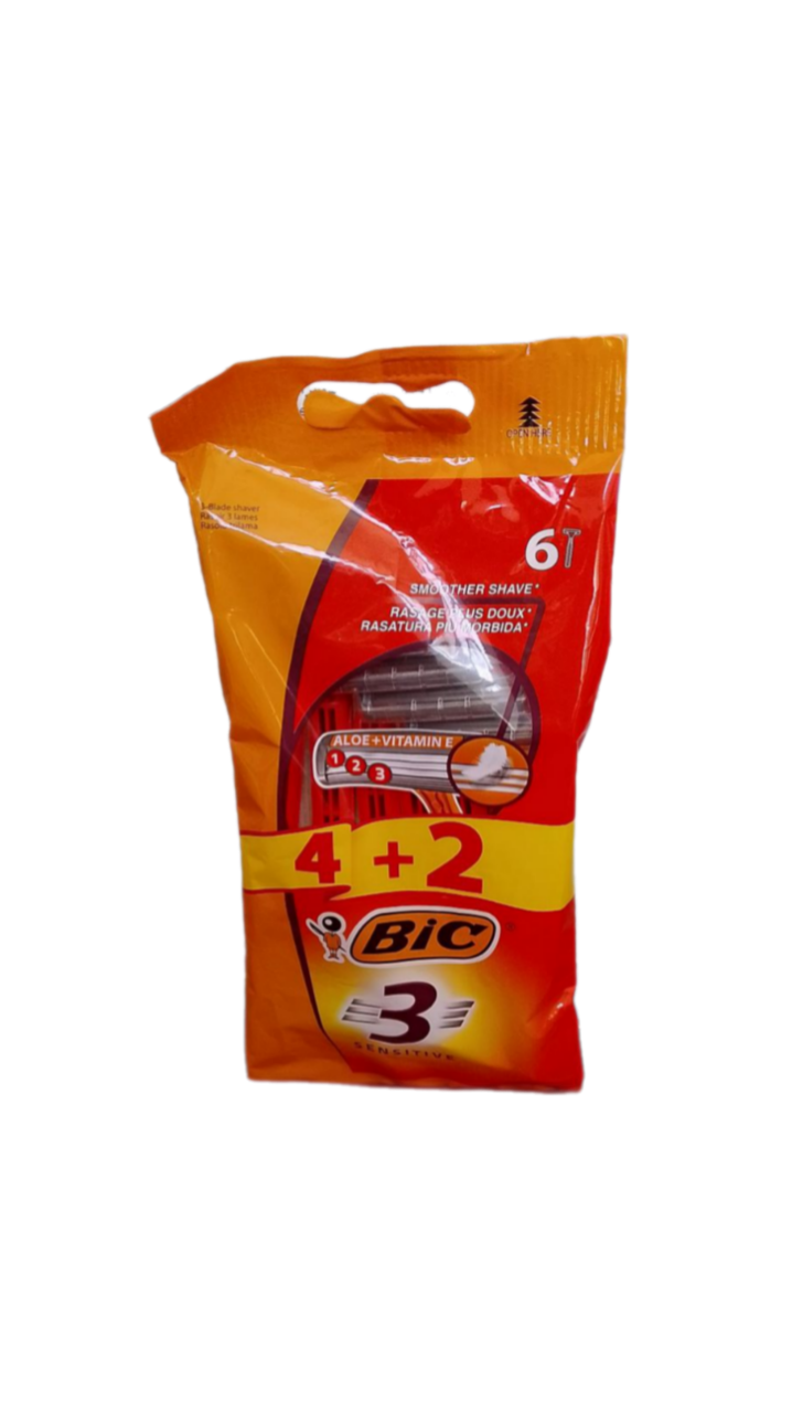 BIC SENSITIVE 3 LAMES 4+2 FREE