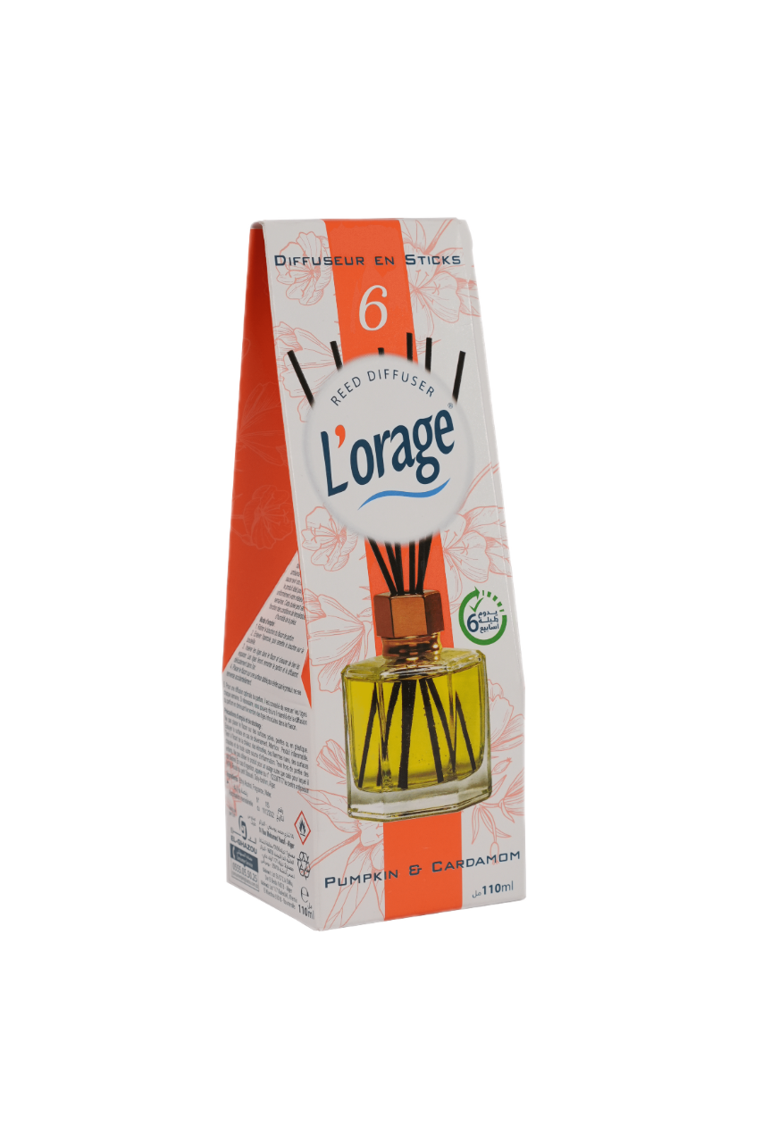 L’Orage Bâtonnets Désodorisants Pumpkin & Cardamom 110ML