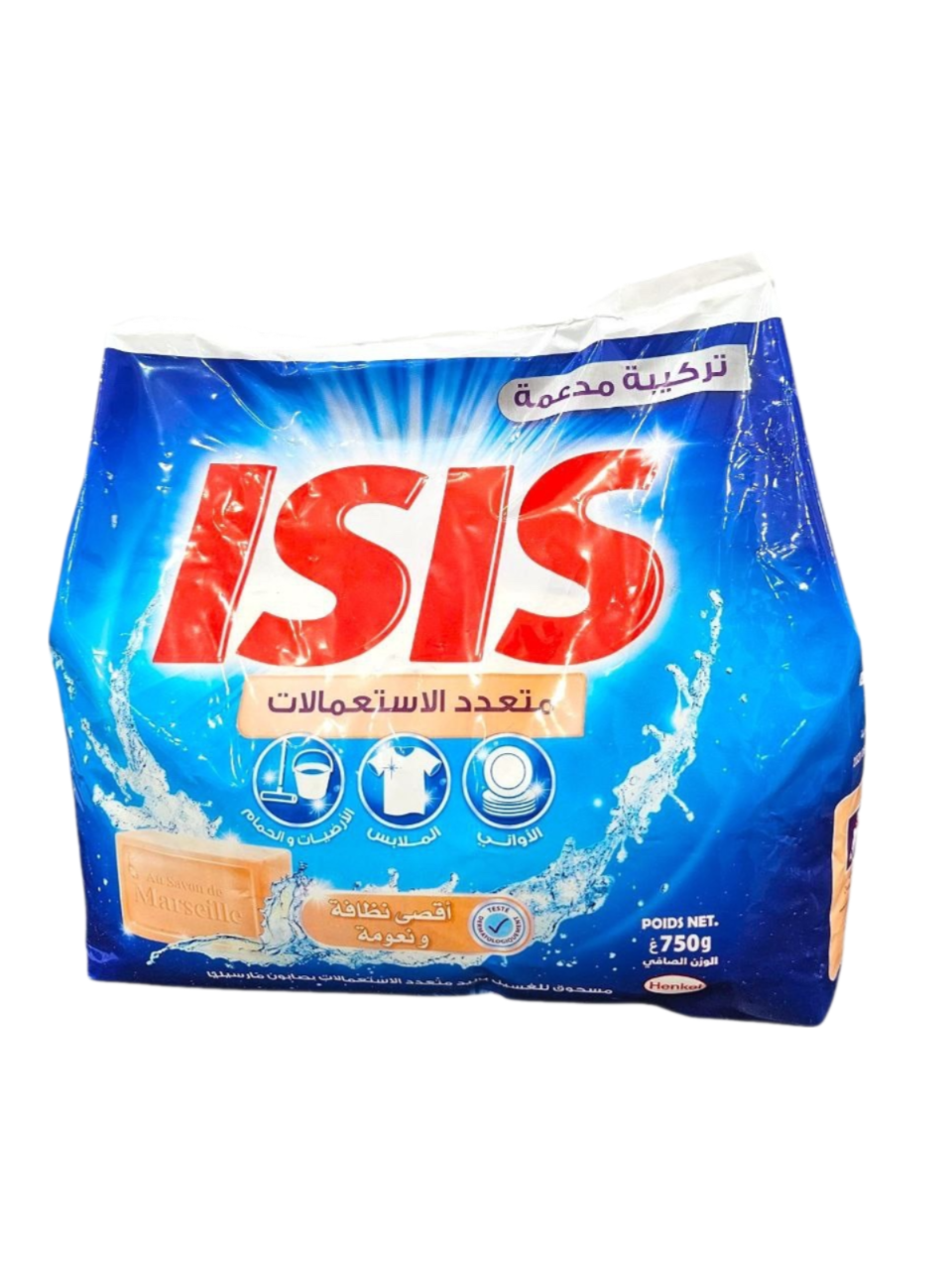 ISIS Pouder Main Savon Marseille Multi-Usages 750 G