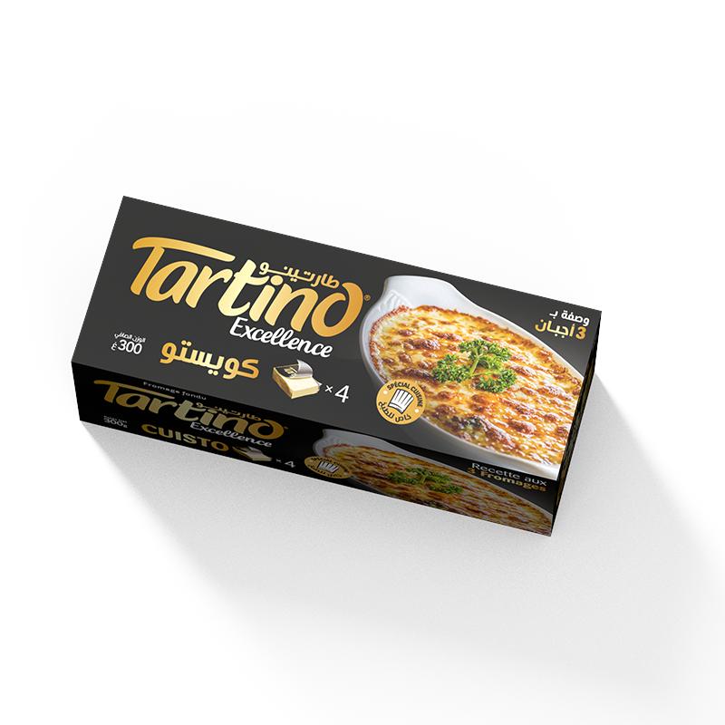 Tartino Excellence Cuisto3 fromages _ 4 PIECES 280 G