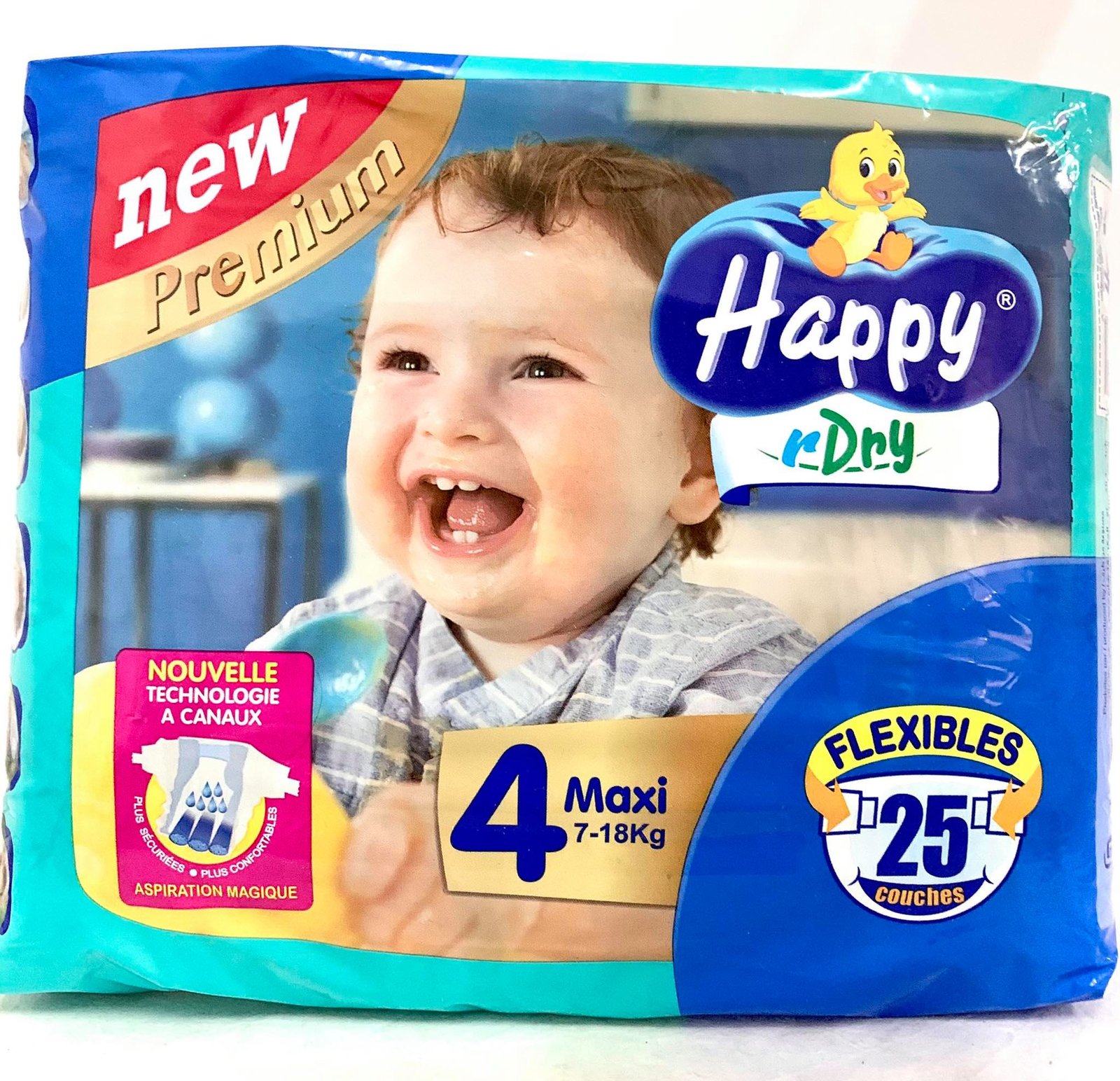 Happy Dry N4 7-18 KG (25 Pièces)