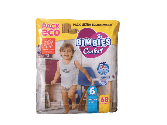 Bimbies Confort N6 +16 Kg 68 Couches