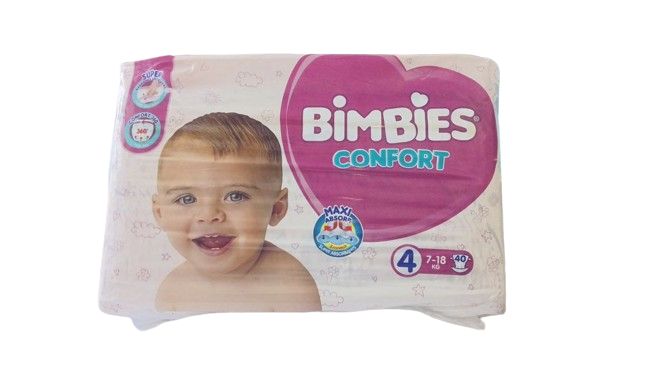 Bimbies Confort N4 7-18 KG 40 Couches