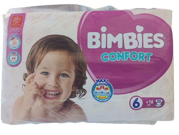 Bimbies Confort N6 +16 KG 35 Couches